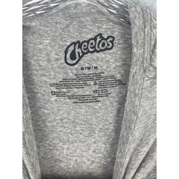 Frito-Lay Flamin' Hot Cheetos T Shirt Men's Size M Gray Food Snacks NWOT - Picture 2 of 5